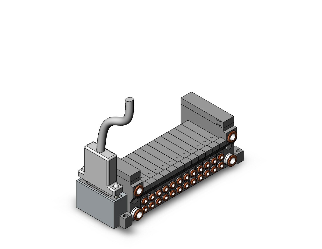 SMC VV5Q11-12C4FU2 mfld, plug-in, vq1000, VV5Q* MANIFOLD VQ 4/5 PORT