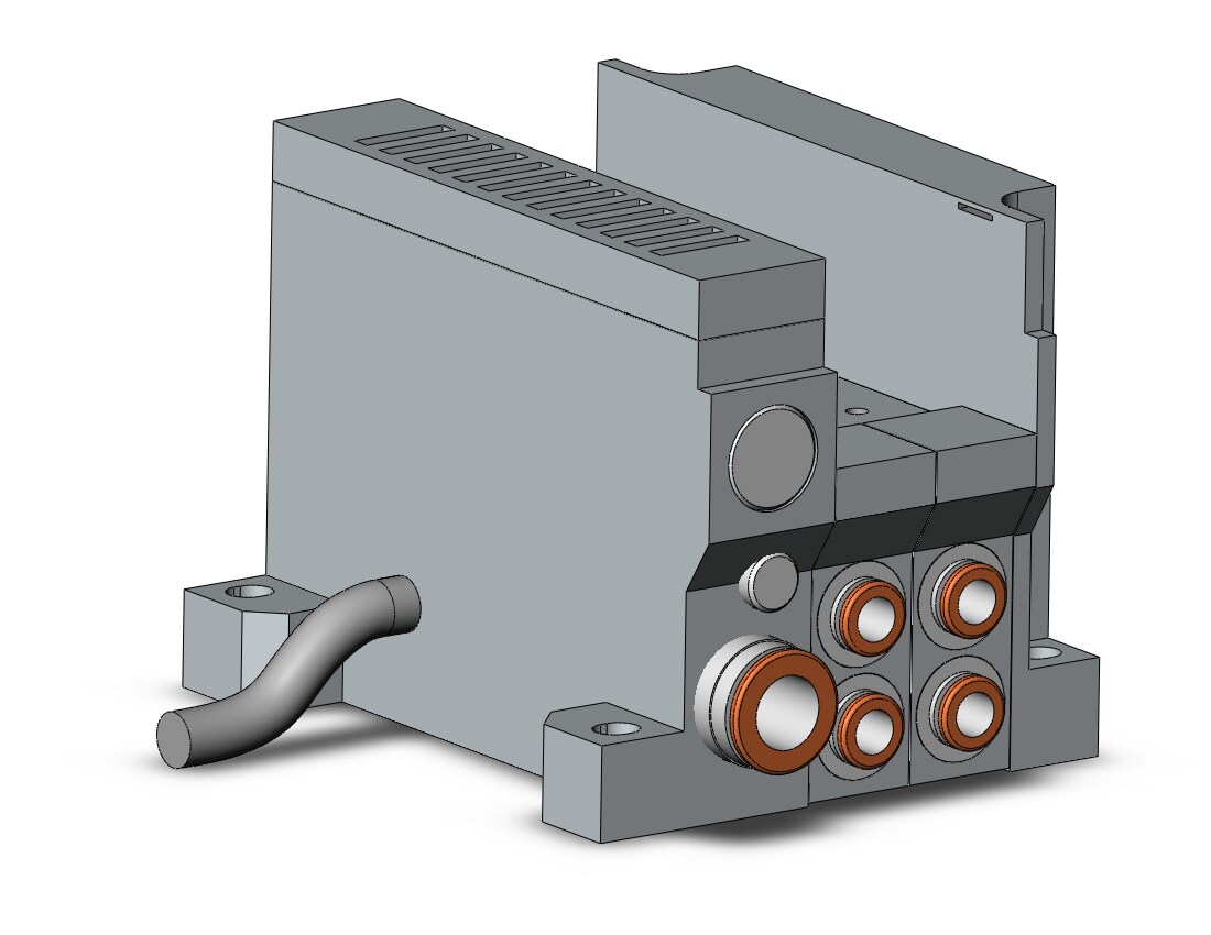 SMC VV5Q21-02C6L2-D0S mfld, plug-in, vq2000, VV5Q* MANIFOLD VQ 4/5 PORT