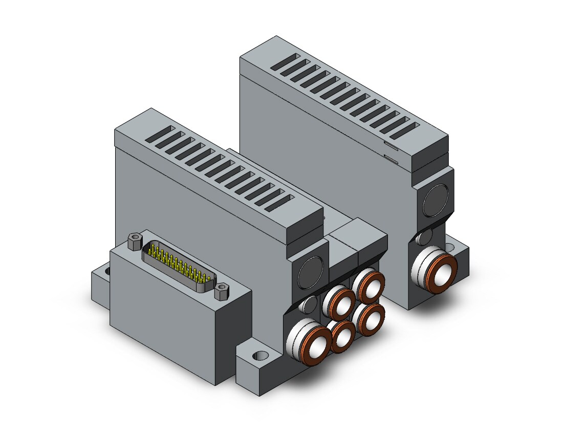 SMC VV5Q21-03N9FU0-S mfld, plug-in, vq2000, VV5Q* MANIFOLD VQ 4/5 PORT