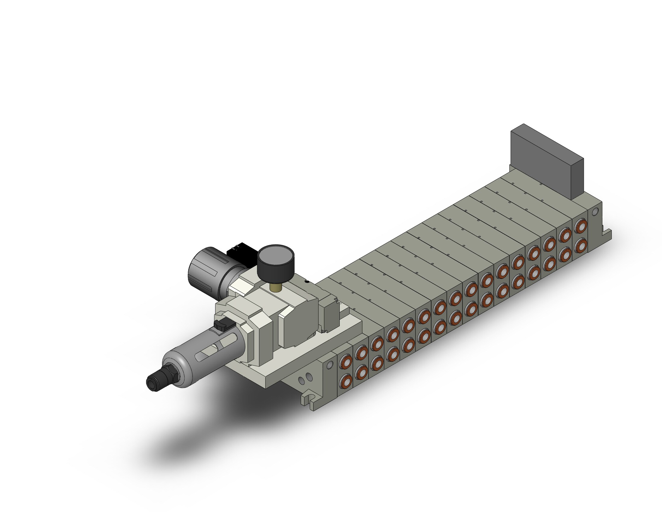 SMC VV5Q45-16N11TCA5-SU fld, non plug-in, vq4000, VV5Q41 MFLD, VQ4000 4/5-PORT