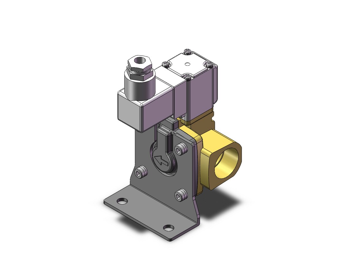 SMC VXD253LZ2AXB pilot op 2 port solenoid valve (n.c.), 2 PORT VALVE