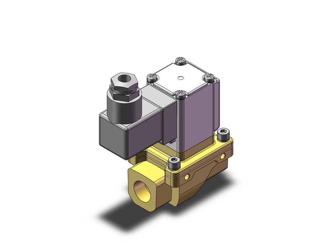 SMC VXZ242FK pilot op 2 port solenoid valve, (n.c.), 2 PORT VALVE