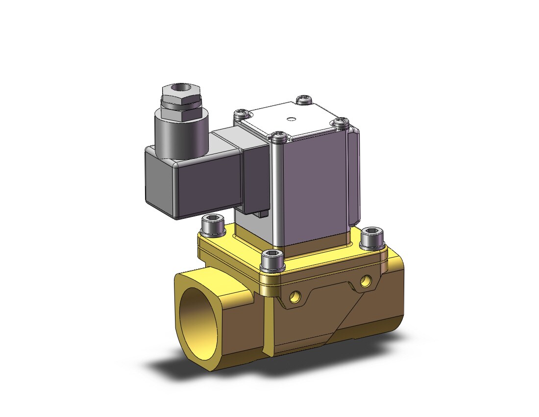 SMC VXZ260KZ1H pilot op 2 port solenoid valve, (n.c.), 2 PORT VALVE