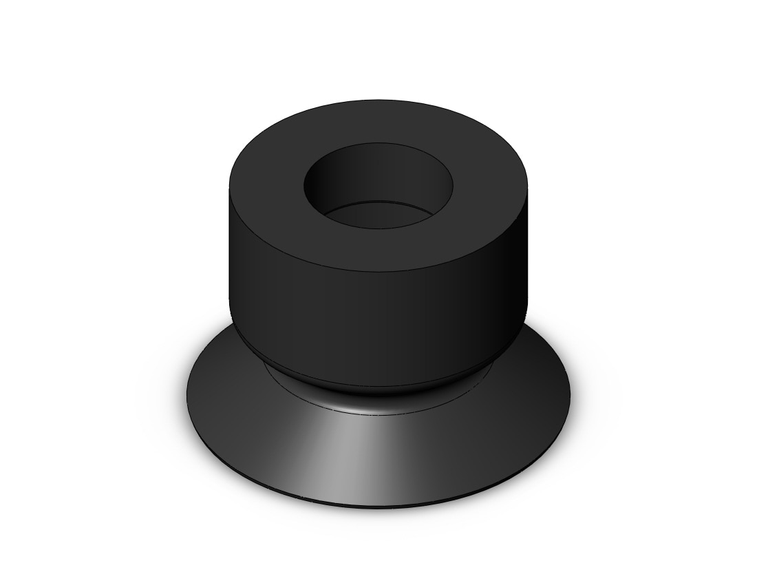 SMC ZP2-B10MUU short type pad (flat), ZP VACUUM PAD (sold in packages of 10; price is per piece)