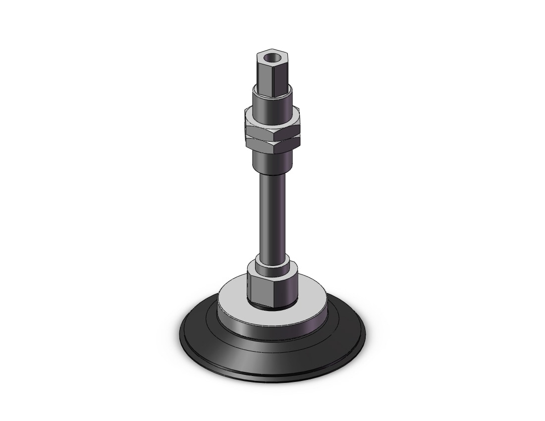 SMC ZP3E-T100UMNJB30 vertical vacuum inlet w/buffer, VACUUM PAD, ZP, ZP2, ZP3