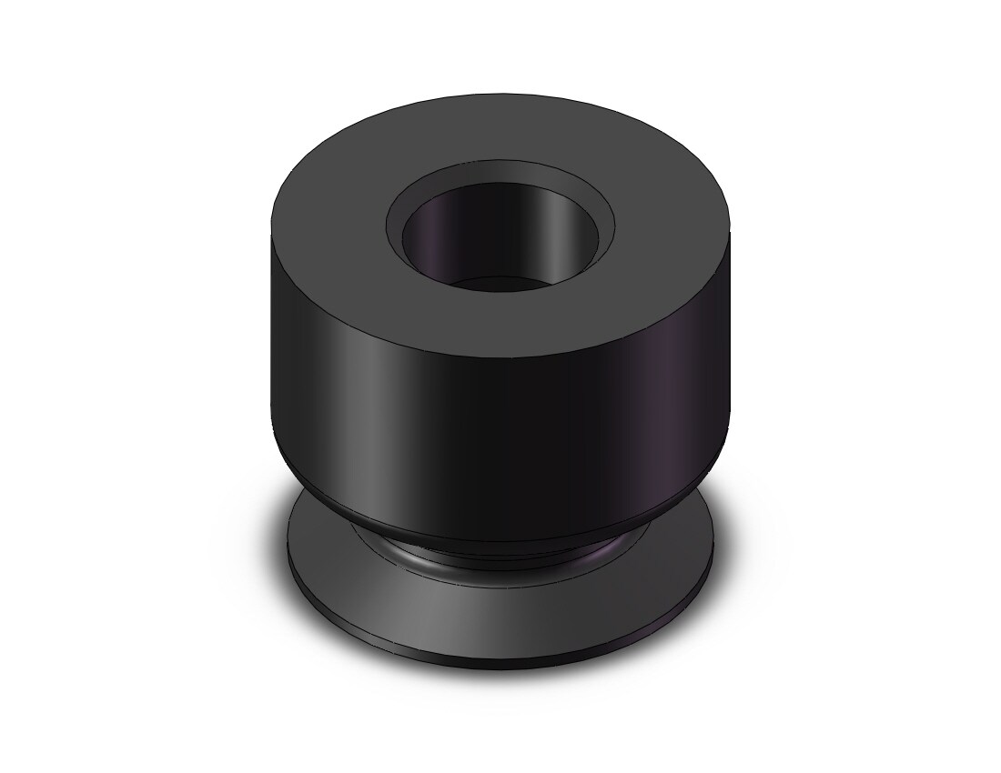 SMC ZP3-06UMGS compact pad, flat w/groove, ZP VACUUM PAD *** (sold in packages of 10; price is per piece)