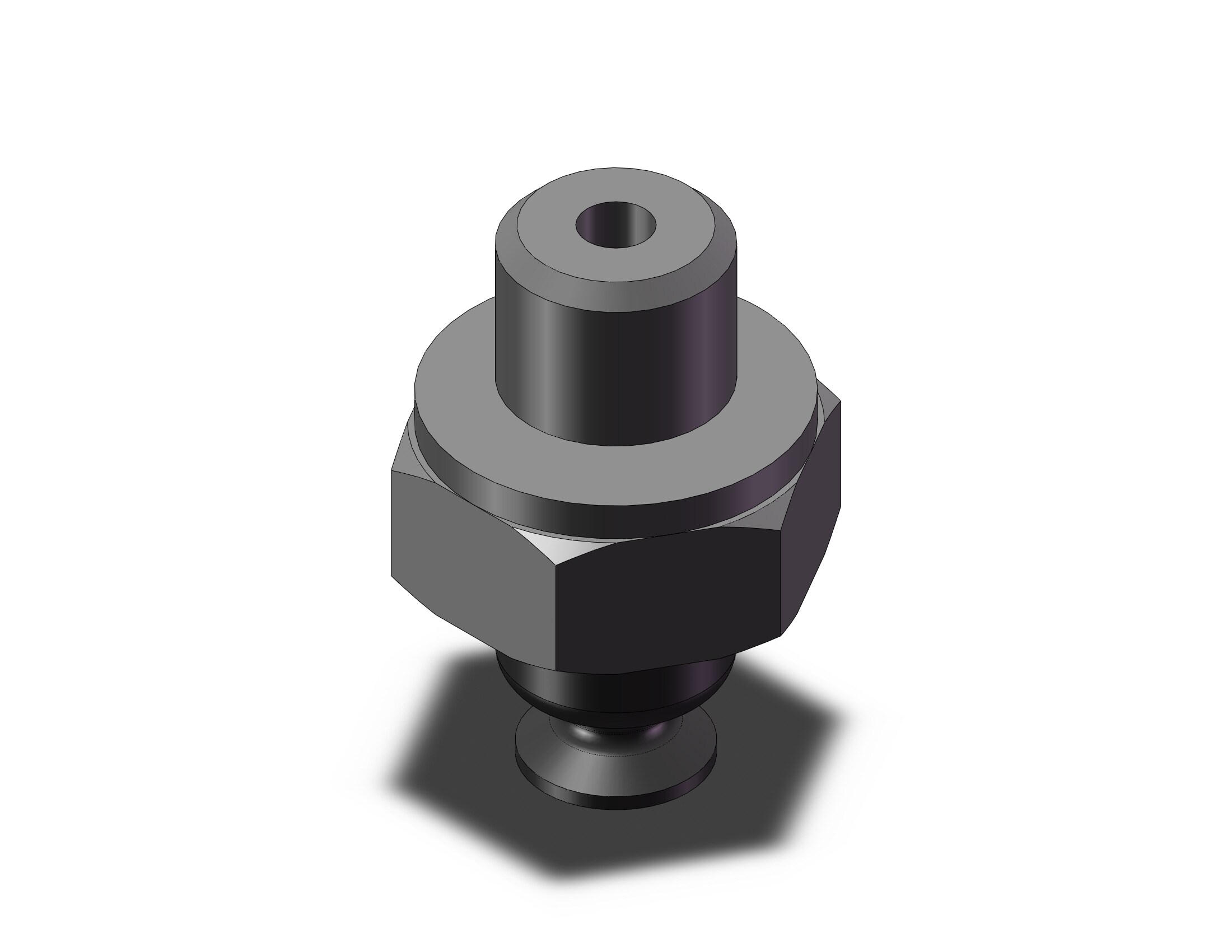 SMC ZP3-T02UN-A3 vertical vacuum inlet w/adaptr, ZP VACUUM PAD***