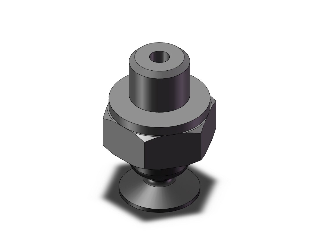 SMC ZP3-T035UGN-A3 vertical vacuum inlet w/adaptr, ZP VACUUM PAD